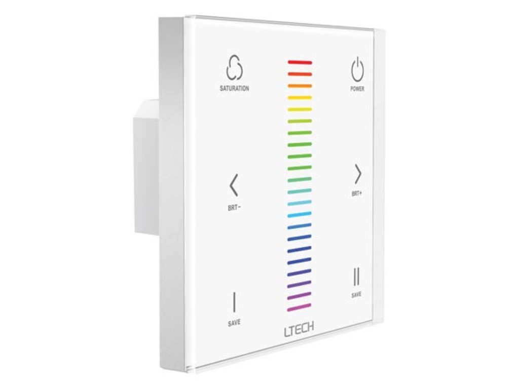 RGB LED TOUCH PANEL DIMMER - DMX / RF