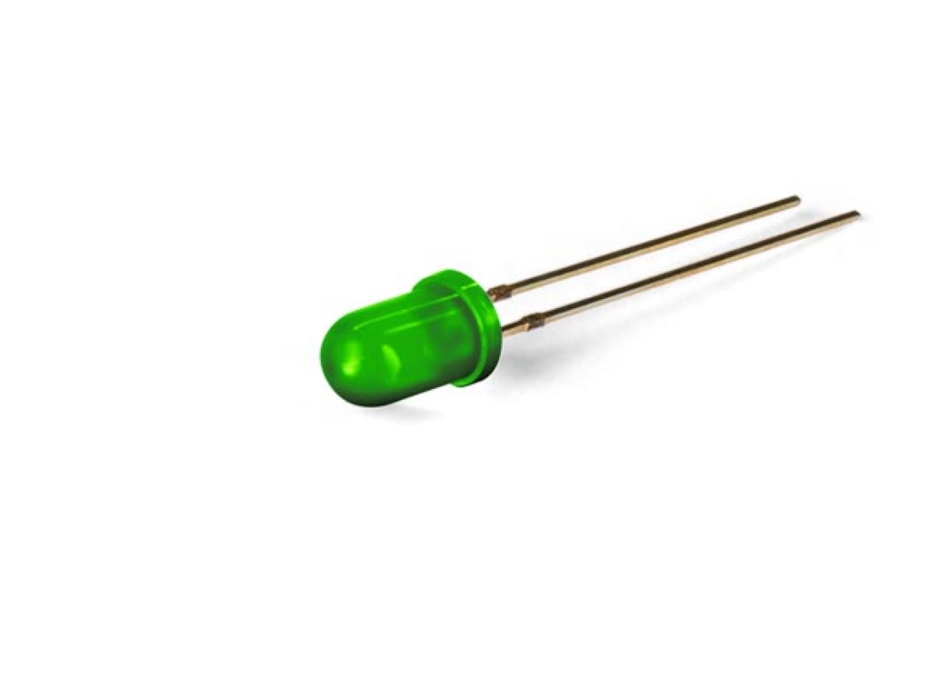 5mm STANDARD LED LAMP GREEN DIFFUSED