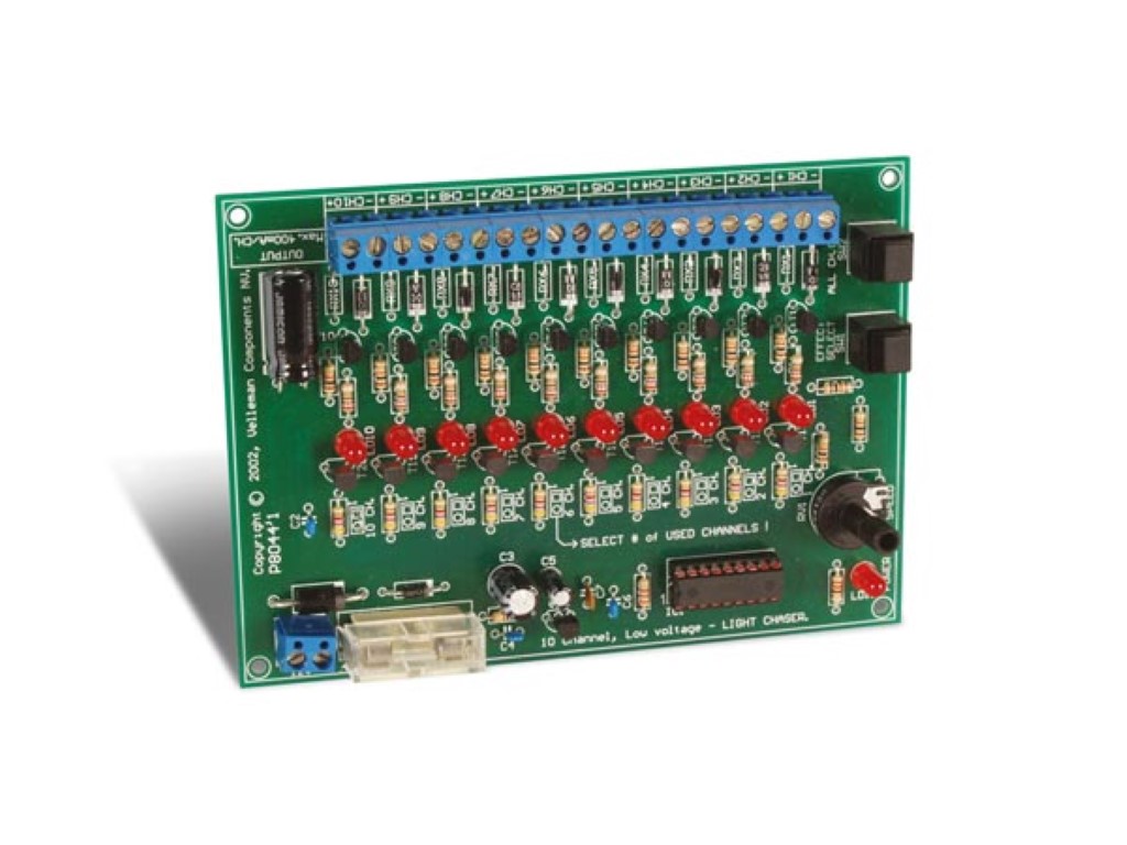 12V, 10-kanaliga valgusefektide generaator ( konstruktor )