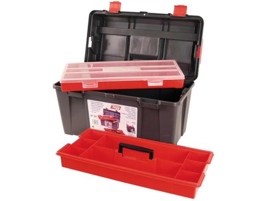 TAYG - TOOL BOX - 480 x 258 x 255 mm - WITH TRAY AND BOX
