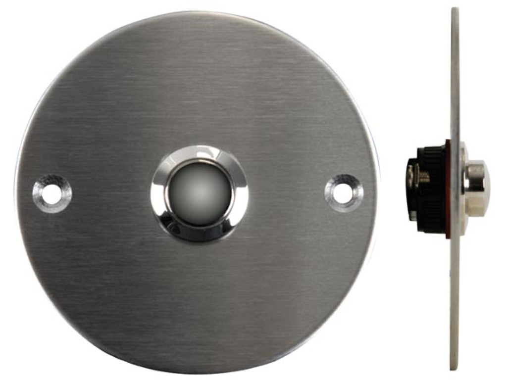 DOORBELL PUSH BUTTON IN STAINLESS STEEL - NO