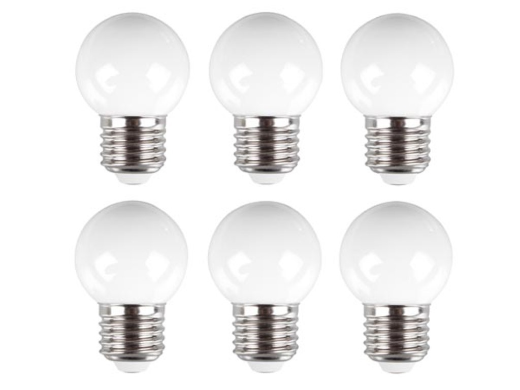 WARM WHITE LED LAMPS (6pcs)
