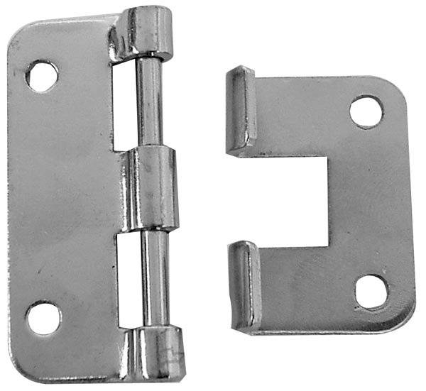 Valgest metallist hing - 58 x 46 mm - 10 tk/pakend