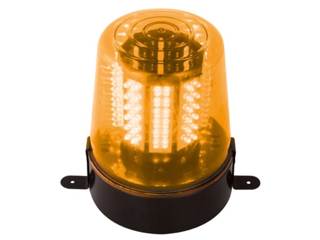 LED pöörlev valgusti - oranž (12 V)