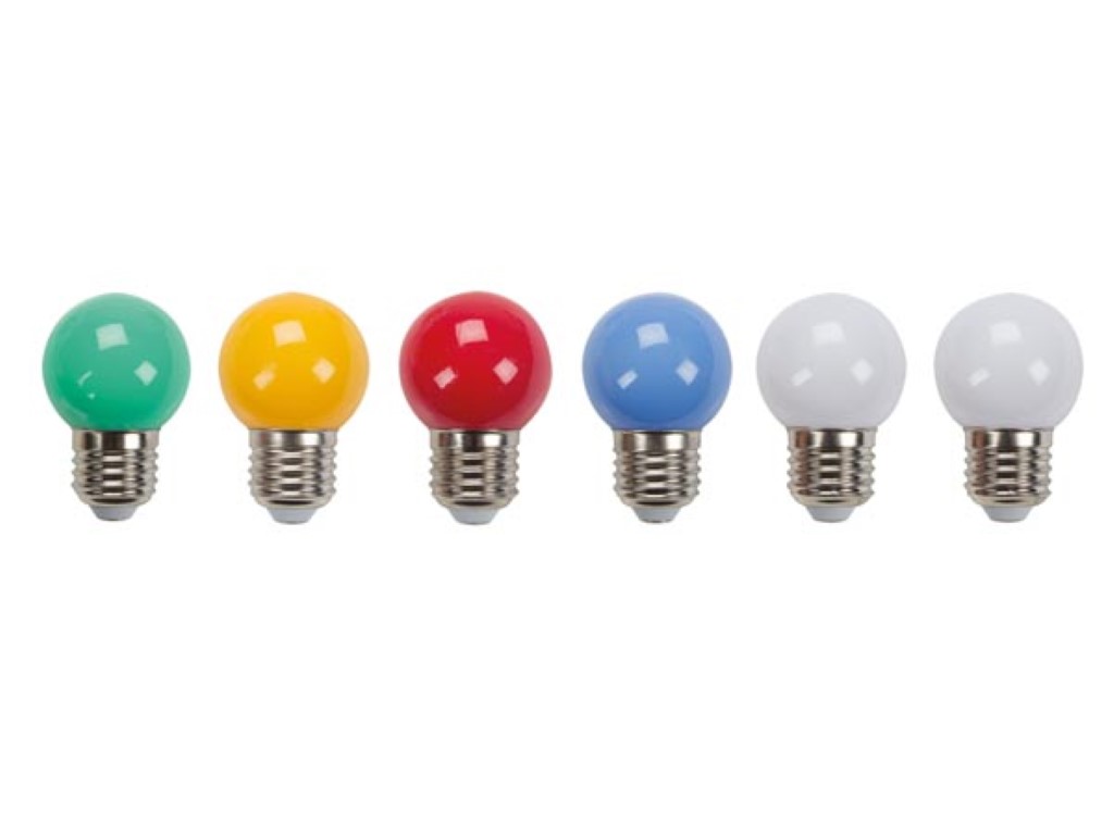 Värvilised LED-pirnid - (10 tk)
