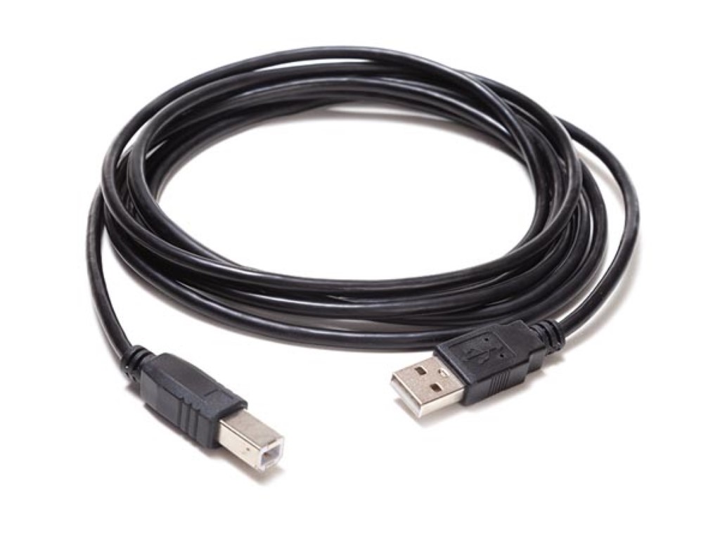 USB 2.0 A to USB 2.0 B straight Cable / Copper / Essential / 2.5 m / Nickel Plated / M-M