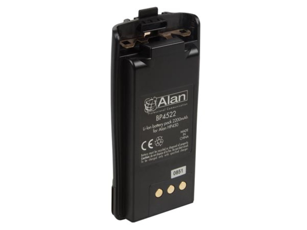 Spare Battery  Li-ion -2200mAh for ALN003 (G7) & ALN006 (ALAN® HP450L - PMR446+PMR  - IP67)