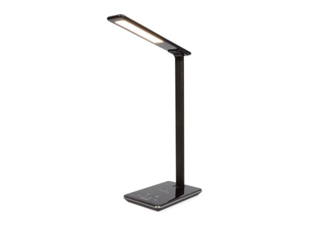 DIMMABLE LED LIGHT DESK LAMP + WIRELESS CHARGER - 
