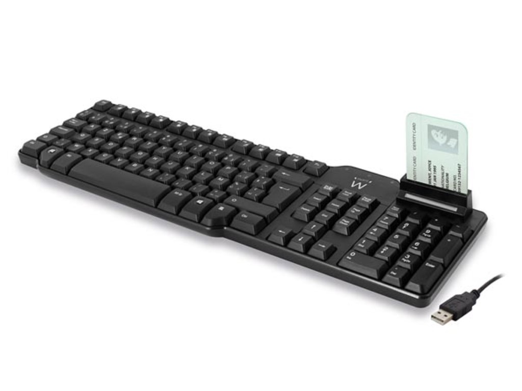 EWENT - Multimeedia klaviatuur - USB - SMART CARD eID lugeja - BE klaviatuur
