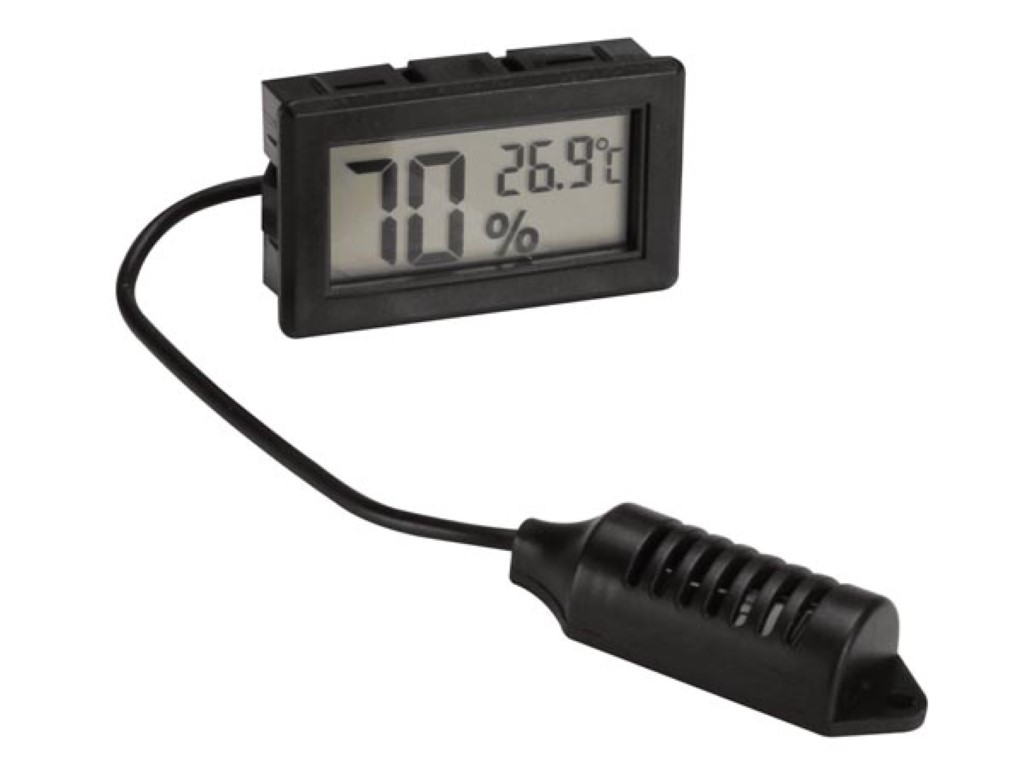 DIGITAL HYGROMETER/THERMOMETER FOR PANEL MOUNTING