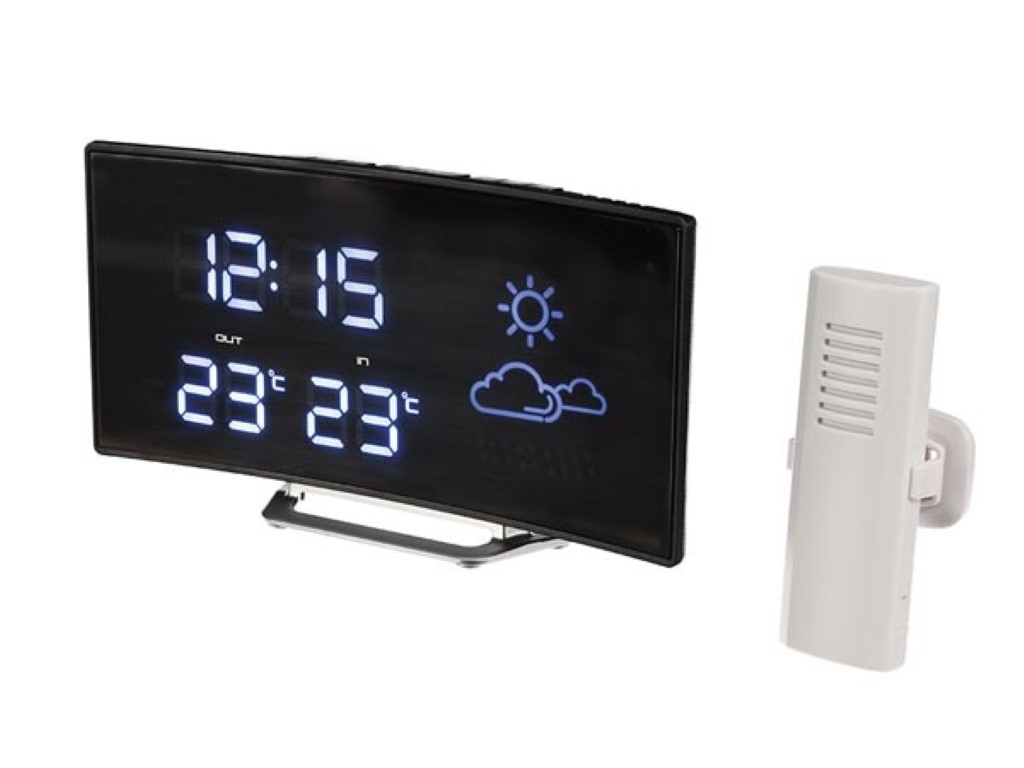 WIRELESS INDOOR & OUTDOOR WEATHER STATION WITH LAR