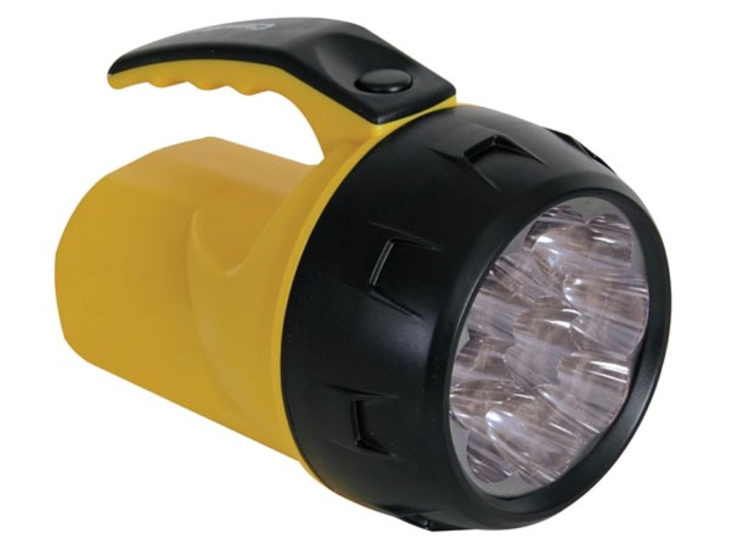 LED POWER TORCH - 9 LEDs - WITH 4 x AA-CELL