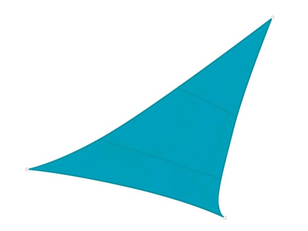 Sirm -puri  - kolmnurkne 3.6 x 3.6 x 3.6 m, värv : taevasinine