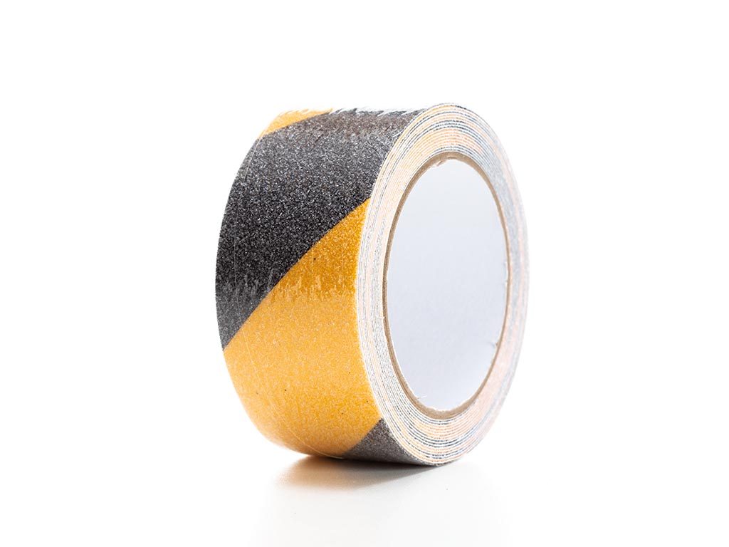 Anti-slip tape 5cm x 5m - Black/Yellow