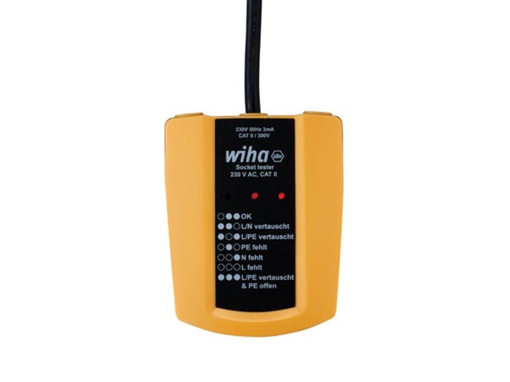 Wiha socket tester 230 VAC - CAT II (45220)
