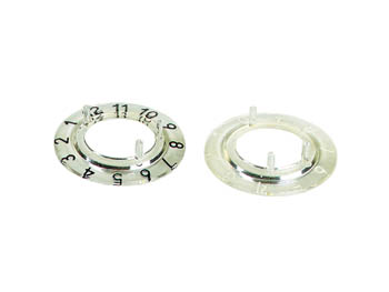 DIAL FOR 15mm BUTTON (TRANSPARANT - BLACK 11 DIGITS)