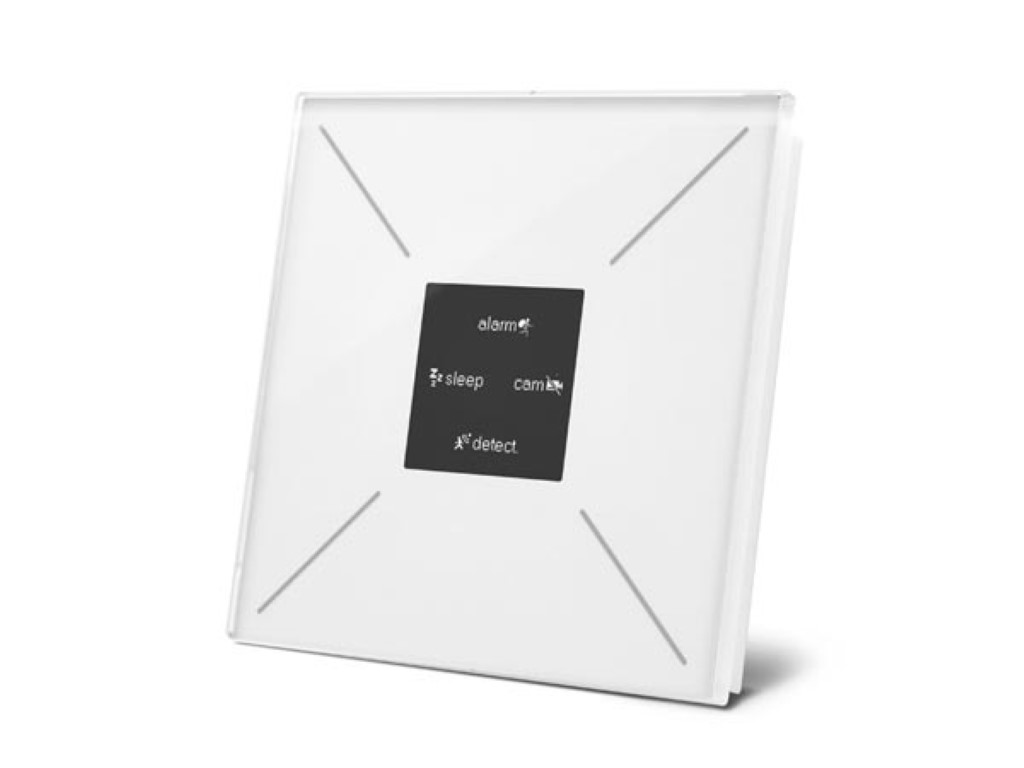 Edge Lit Control Module With Oled Display And Temperature Controller - Frosted Pure White