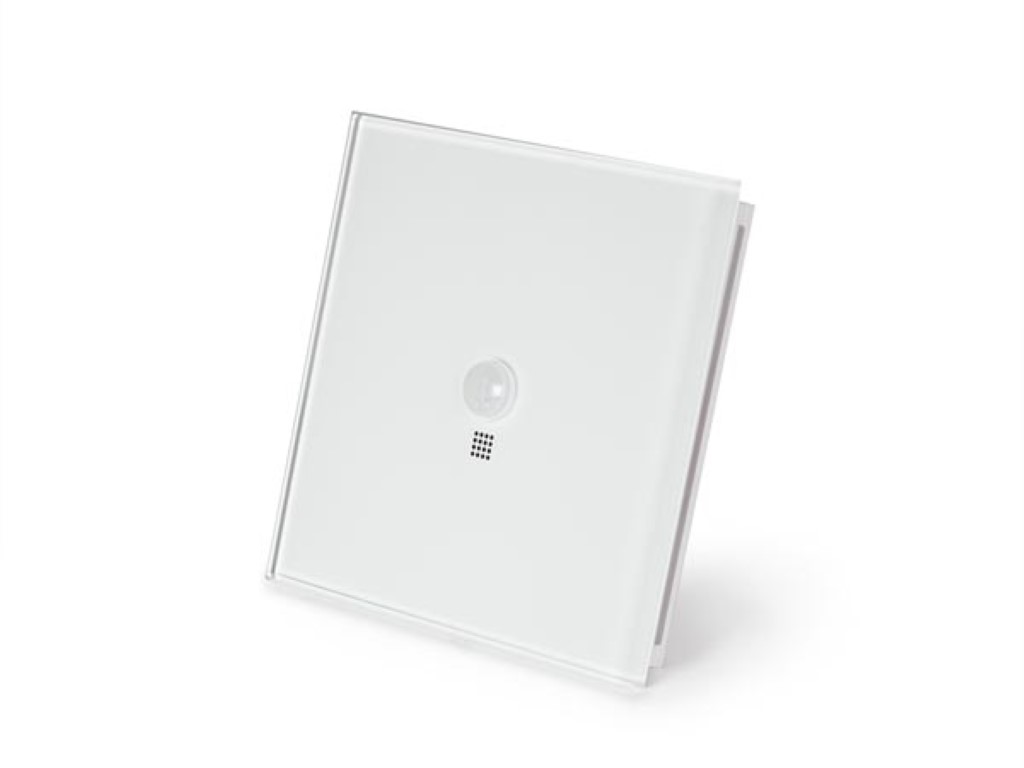 Edge Lit Control Module With Motion And Twilight Sensor, Pure White Frosted