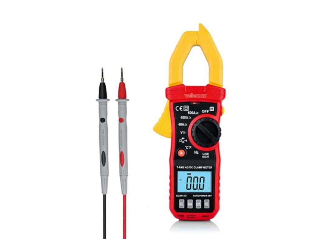 Digital Clamp Meter - Cat III - 600 V - 40 Mohm - With Data-hold Function