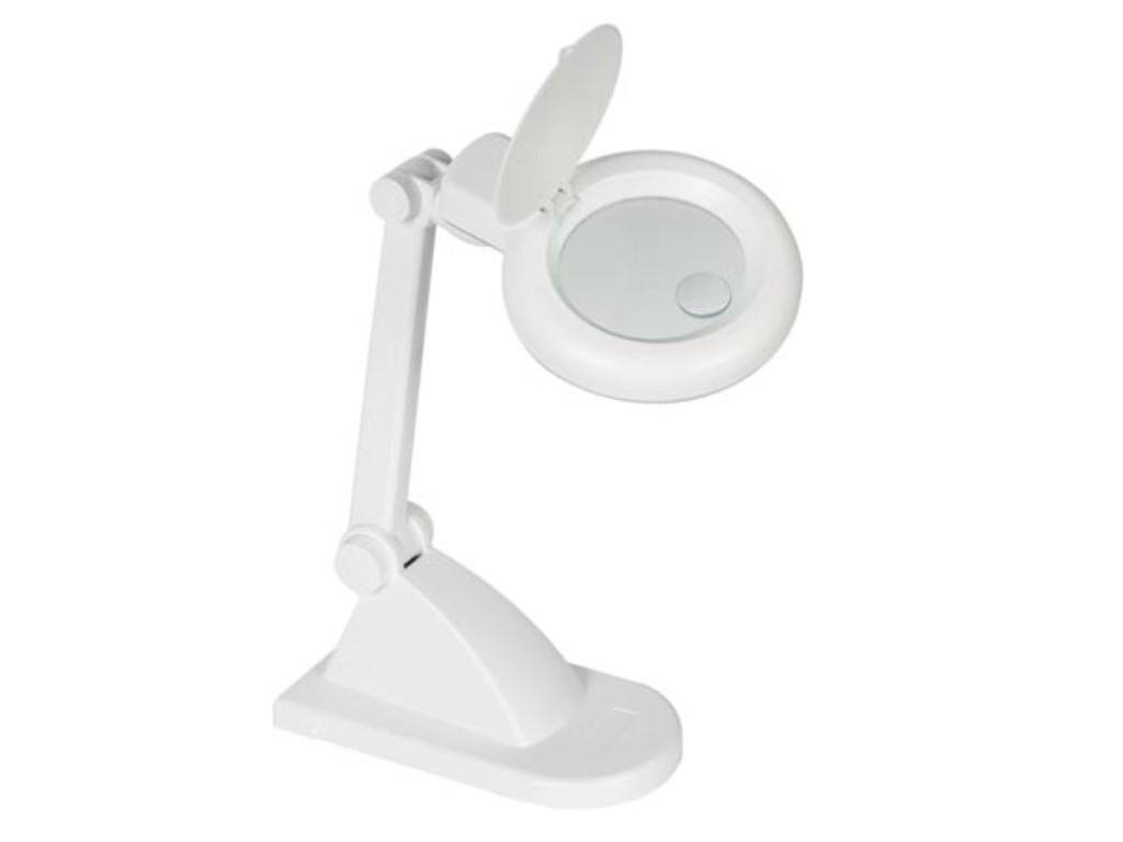 Lampe-loupe 3 + 12 Dioptries - 12w - Blanc