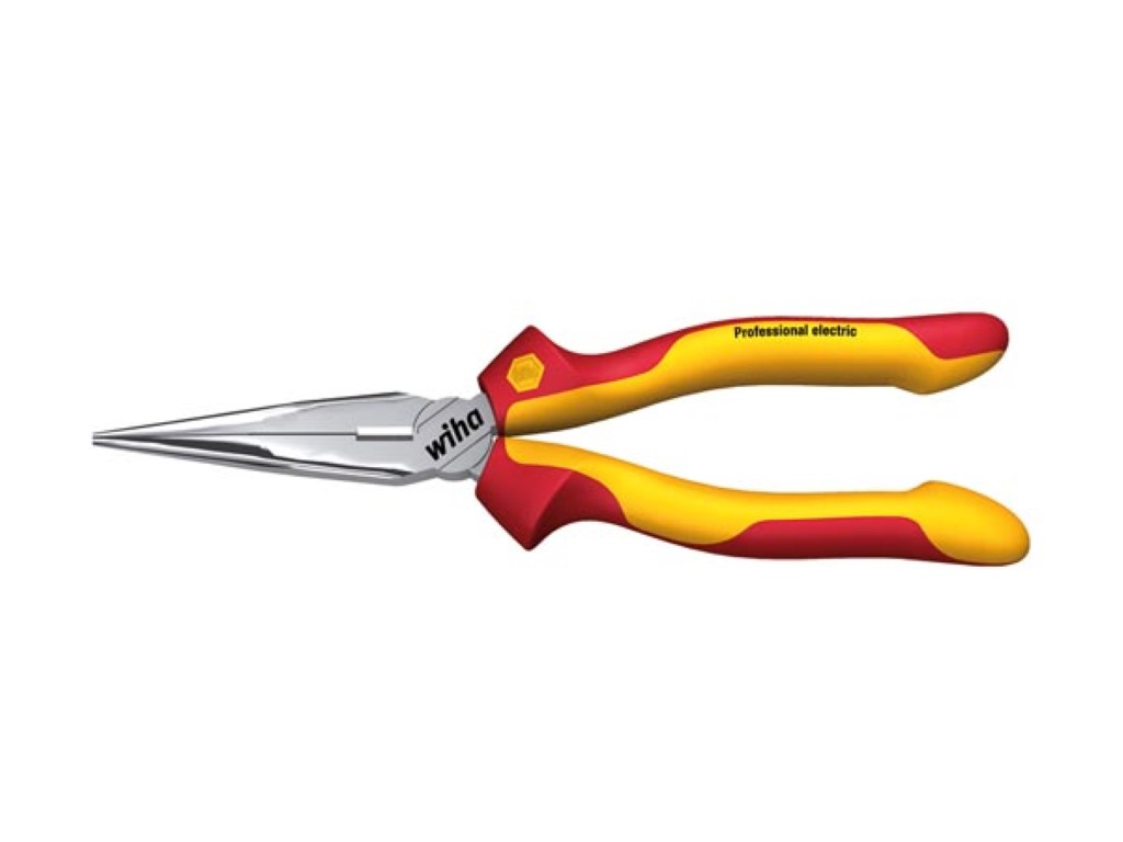 Vde/gs Insulated 1000v Ac Needle Nose Plier Professional Electric - 200mm - Wiha - Z05006
