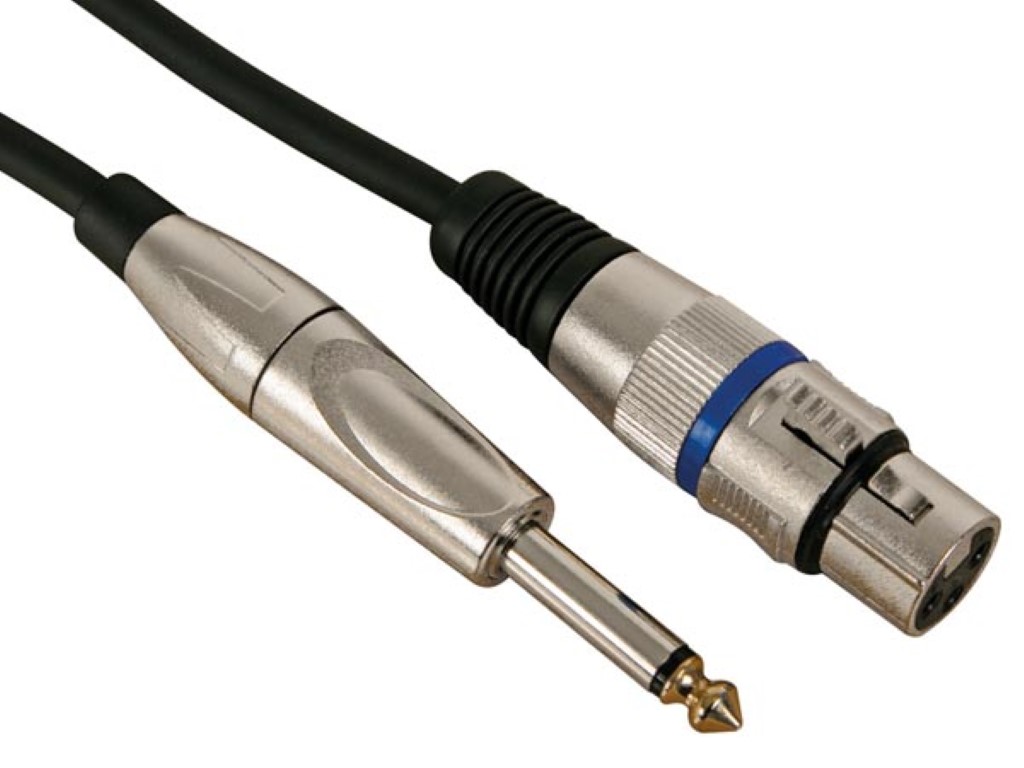 Xlr Cable Pro, Xlr Female To 6.35mm Jack Mono Male (10m)