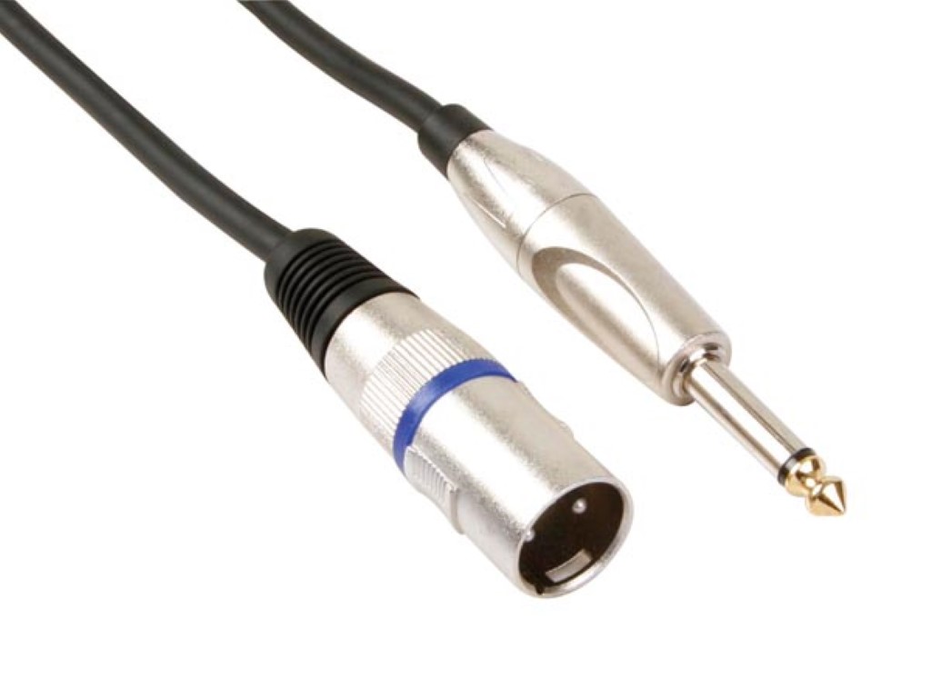 Xlr Cable Pro, Xlr Male To 6.35mm Jack Mono Male (6m)