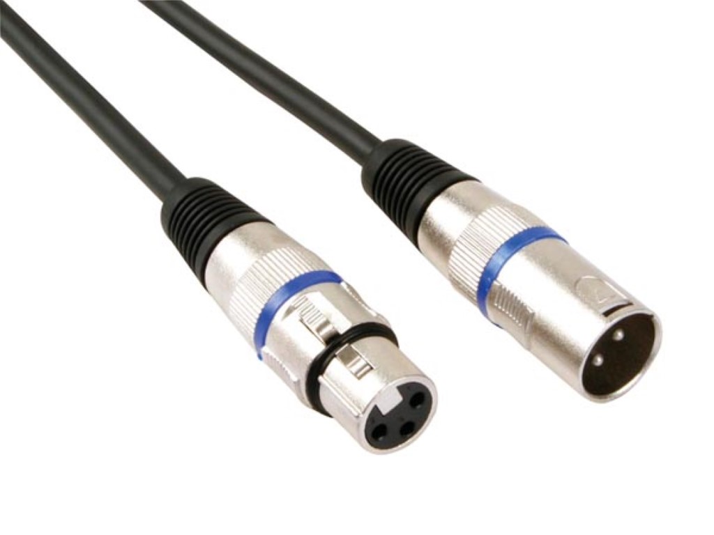 Xlr Cable Pro, Xlr Male To Xlr Female Black (3m)