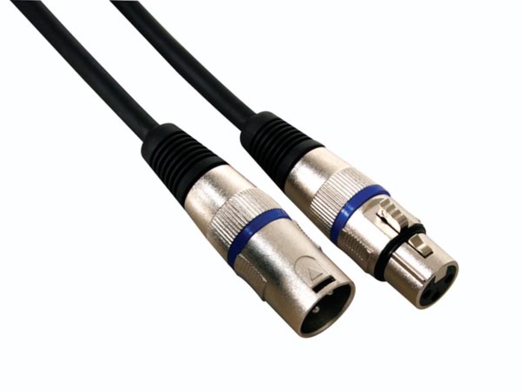 Xlr Cable Pro, Xlr Male To Xlr Female Black (10m)