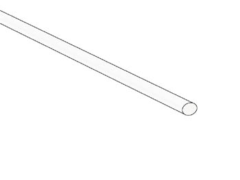 Gaine Thermoretractable 2:1 - 2.4mm - Blanc - 50-pk