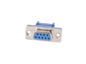 Subd Connector For Flatcable, Straight, With Flange, 2.54mm, 9p Female