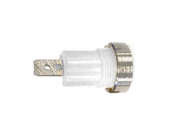 4mm Plug Female White, Faston Connection, Chassis Mount, Iec1010