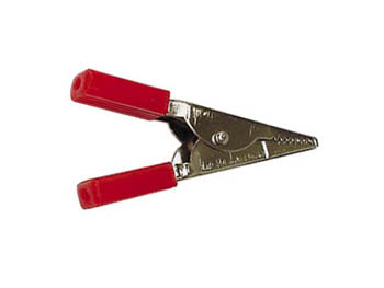 Alligator Clip With Red Boot, 50mm