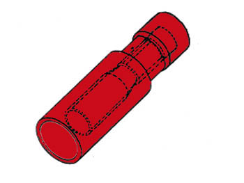 Female Bullet Red, 100 Pieces