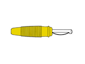 Fully Mating Wire Plug Passthrough, Yellow, 4mm, Solder Connection - Vq30
