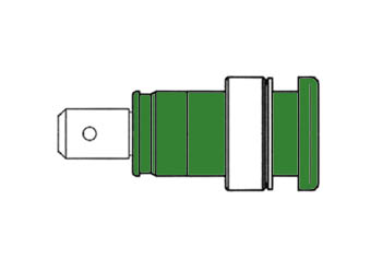 Built-in Safety Socket 4mm, Green Iec1010 - Seb2620f6,3