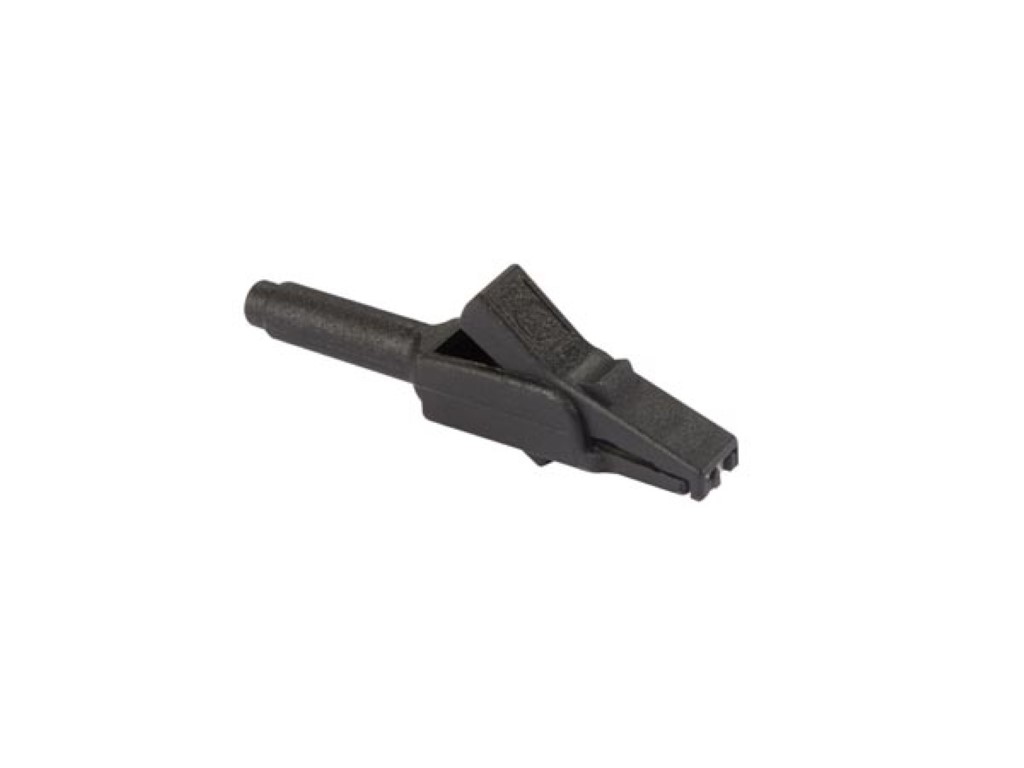 Insulated Crocodile Clip Black Female Socket 4mm - Ma 260sh