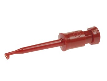 Miniature Clamp-type Test Probe With Solder Connection (kleps2) - Red