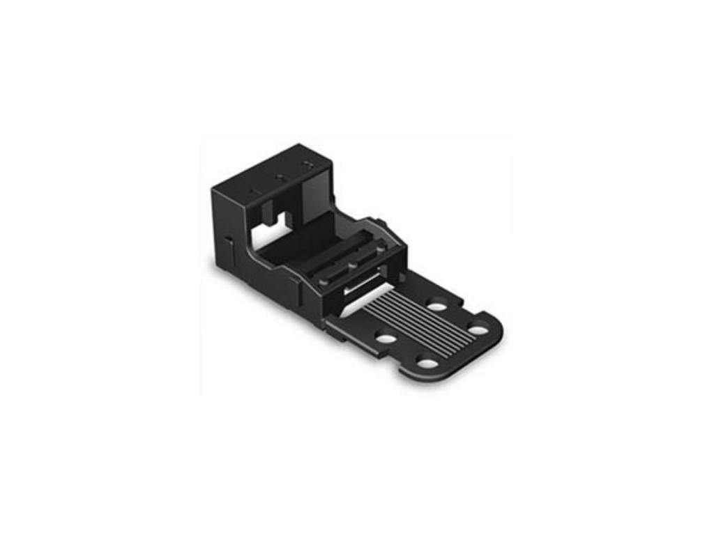 Mounting Carrier - For 3-conductor Terminal Blocks Black (WG221513B)