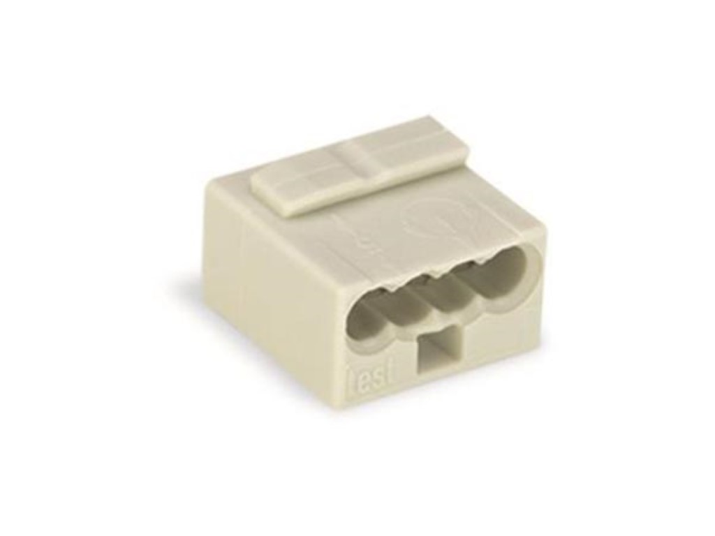 Micro Junction And Distribution Connectors 4-conductor Terminal Block, Light Grey