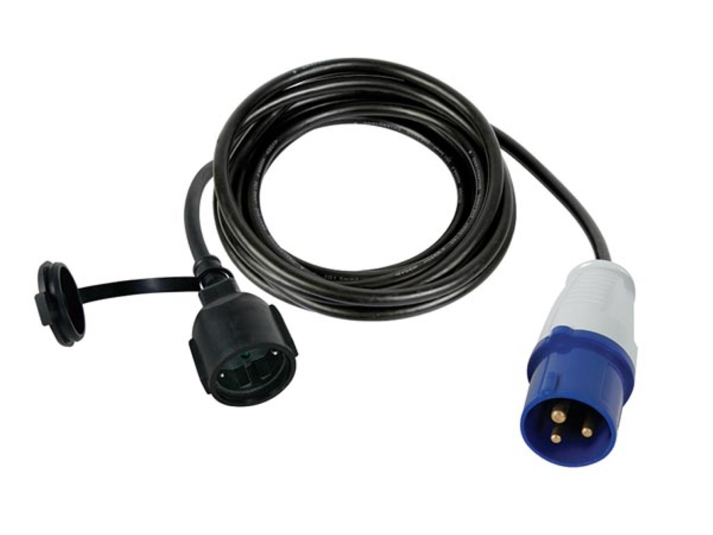 Adaptor Cable Schuko Socket To Cee Plug - 3m