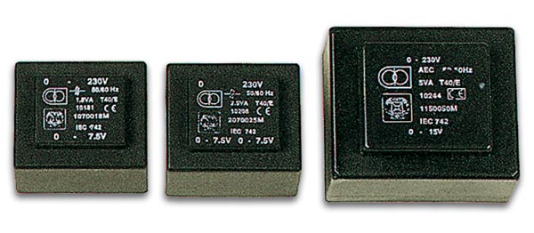 Encapsulated Transformer 8va 1 X 6v / 1 X 1.350a (10280 / Ei48)