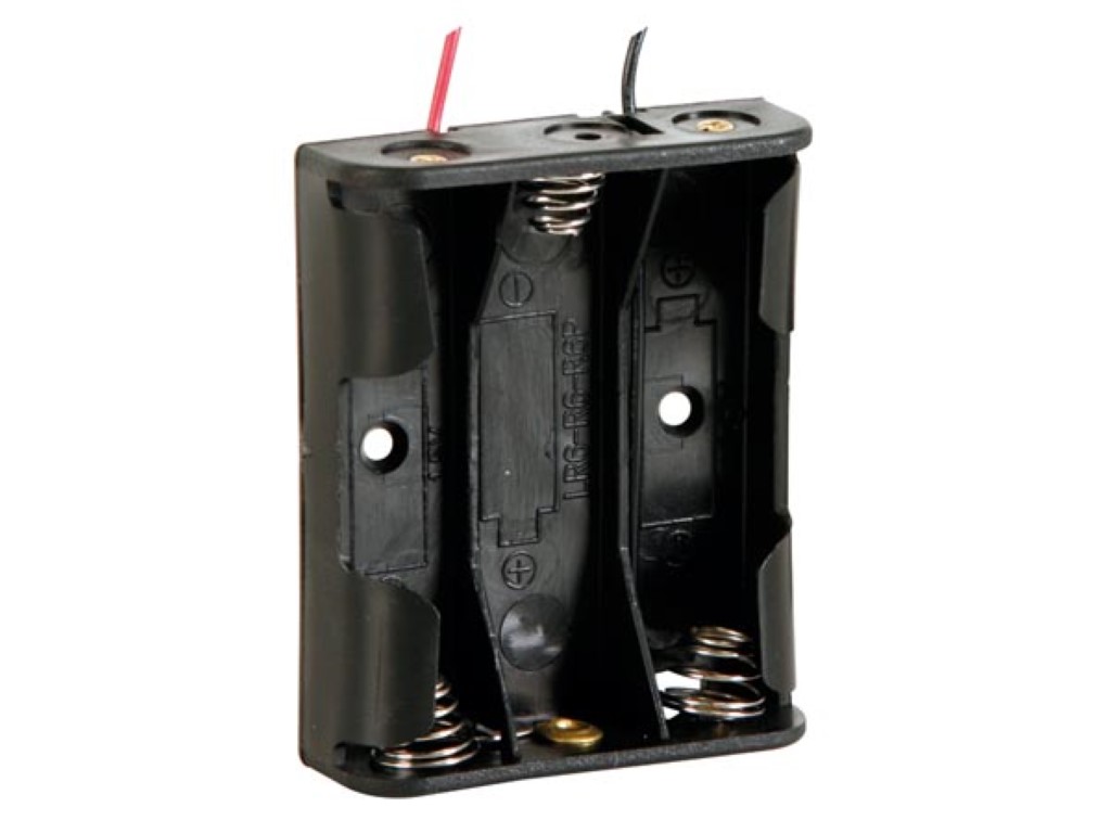Battery Holder For 3 X Aa Cel (with Leads)