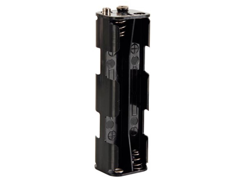 Battery Holder For 8 X Aa-cell (with Snap Terminals)