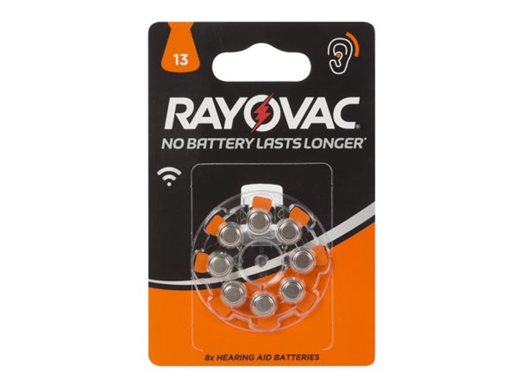 RAYOVAC ZINC AIR KNOOPCEL 1.45V-290mAh 4606.945.406 (6st/bl)
