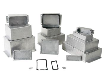 Sealed Die-cast Aluminium Case With Flange - 222 X 146 X 55mm