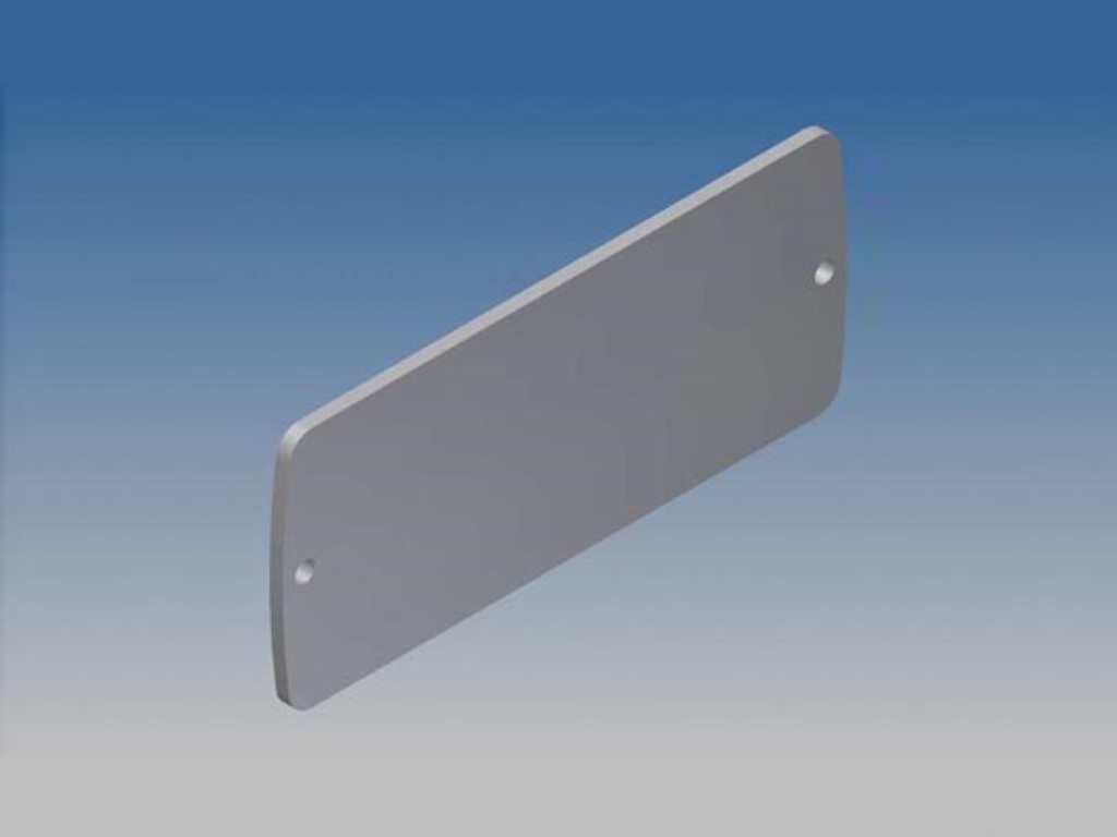 Aluminium Panel For Tekam 2 - Silver - 85.8 X 36.9 X 2 Mm