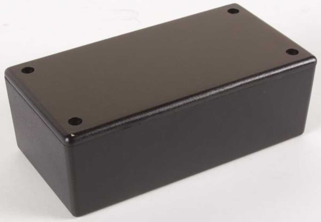 Plastic Box Abs 130x70x45mm Black