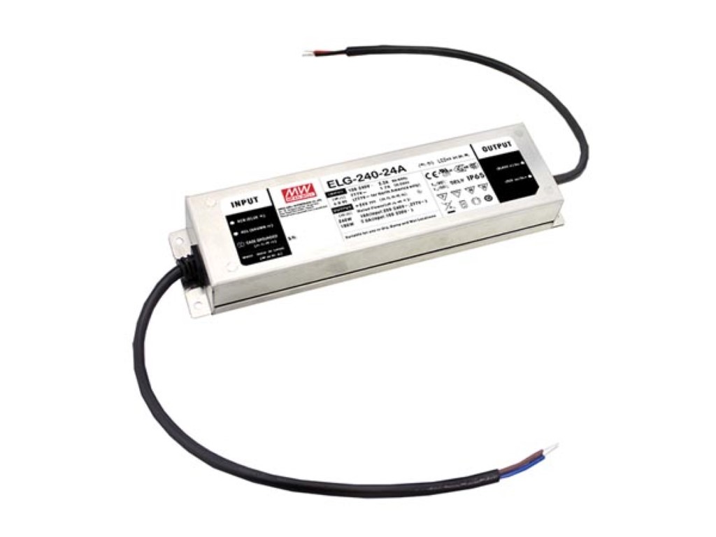 Ac-dc Single Output LED Driver With Pfc - 3 Wire Input - Output 24 Vdc At 10a