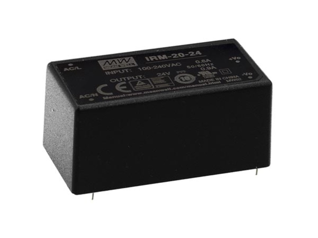 Mean Well - 20 W Single Output Encapsulated Type - 24 V